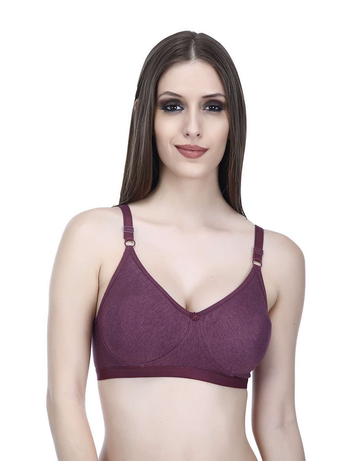 purple hosiery t-shirt bra
