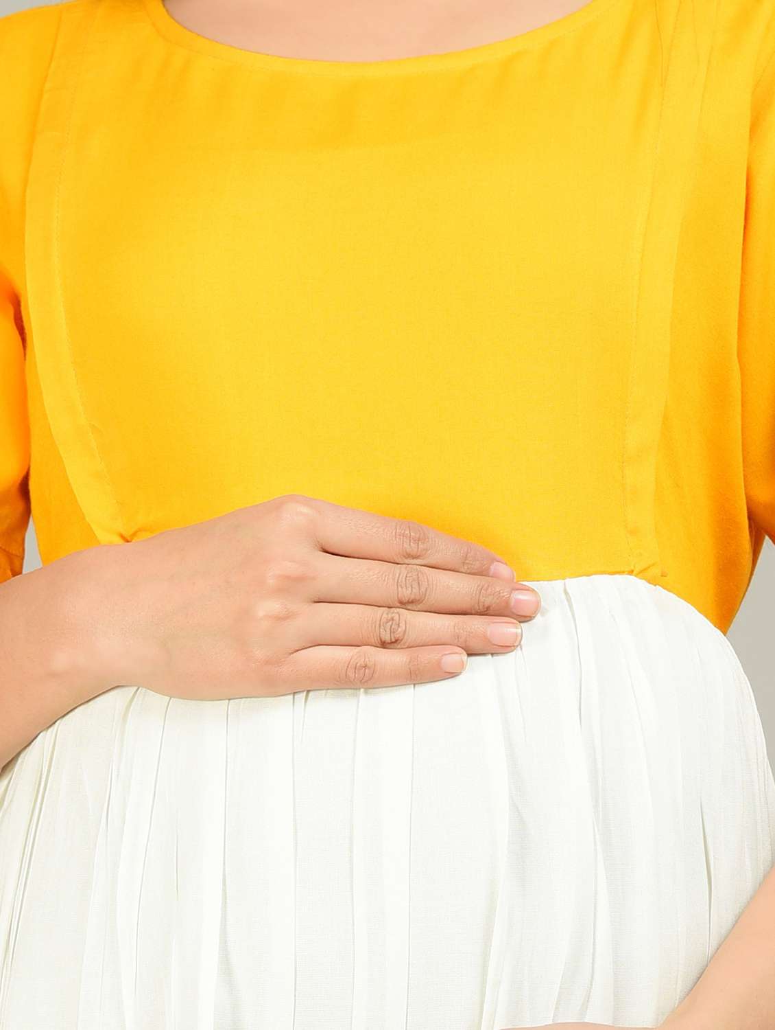 womenm color blocked maternity wear dress - 20728936 - Standard Image - 4