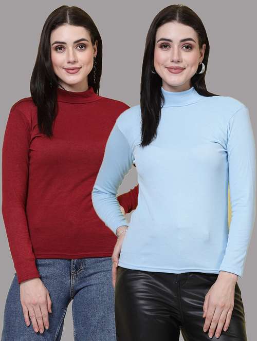 pack of 2 solid multi colored top - 20728954 -  Standard Image - 0