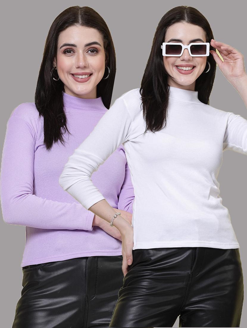 pack of 2 solid multi colored top - 20728960 -  Zoom Image - 0
