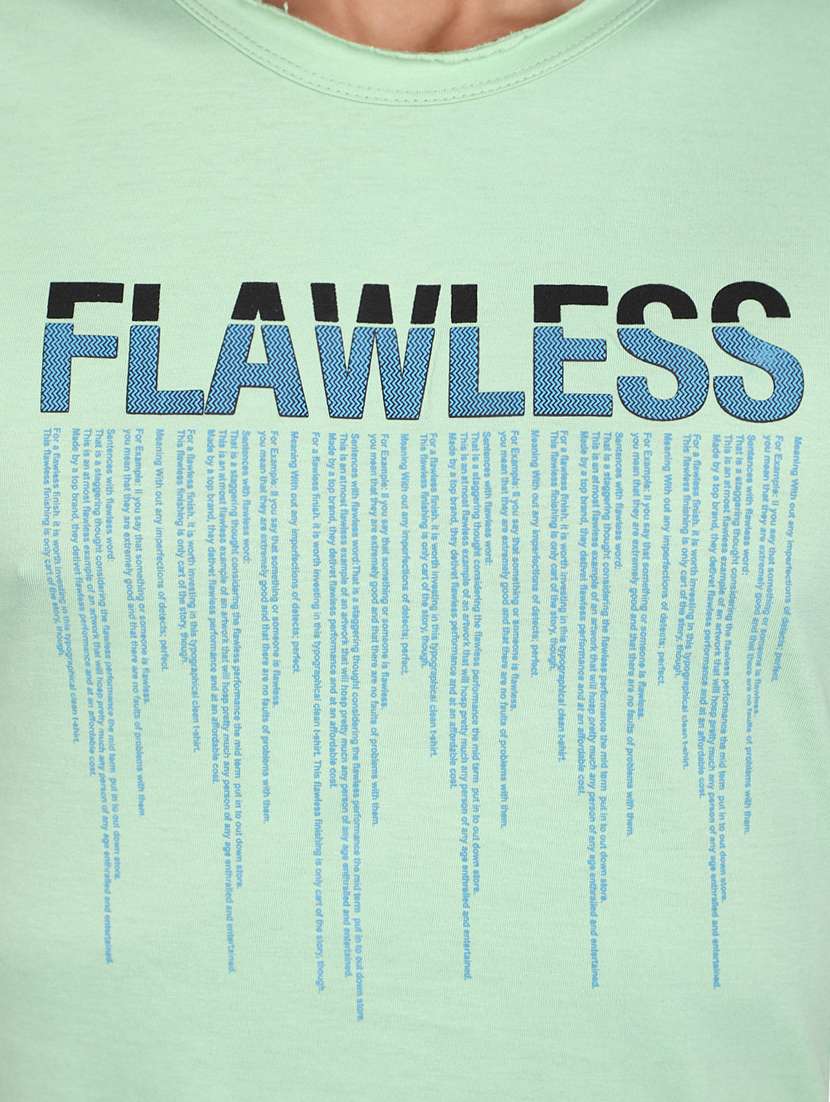 men round neck front print t-shirt - 20729124 -  Standard Image - 4