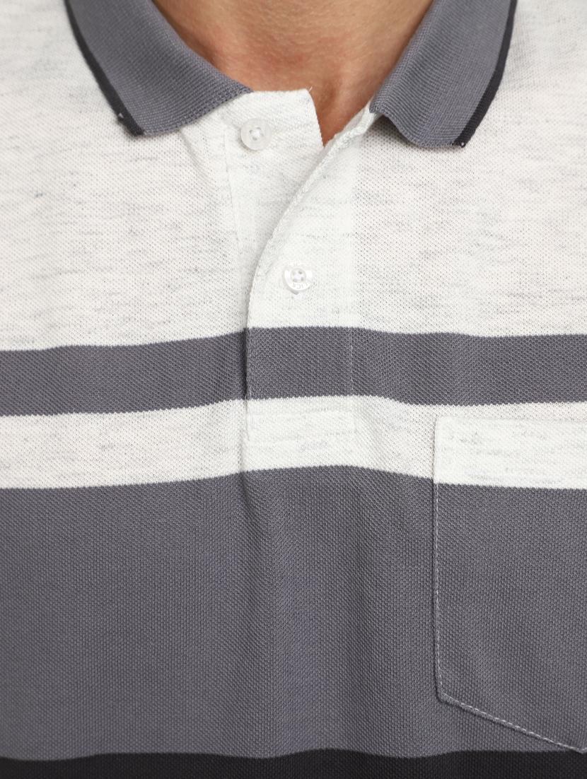 men polo neck striped t-shirt - 20729144 - Standard Image - 4