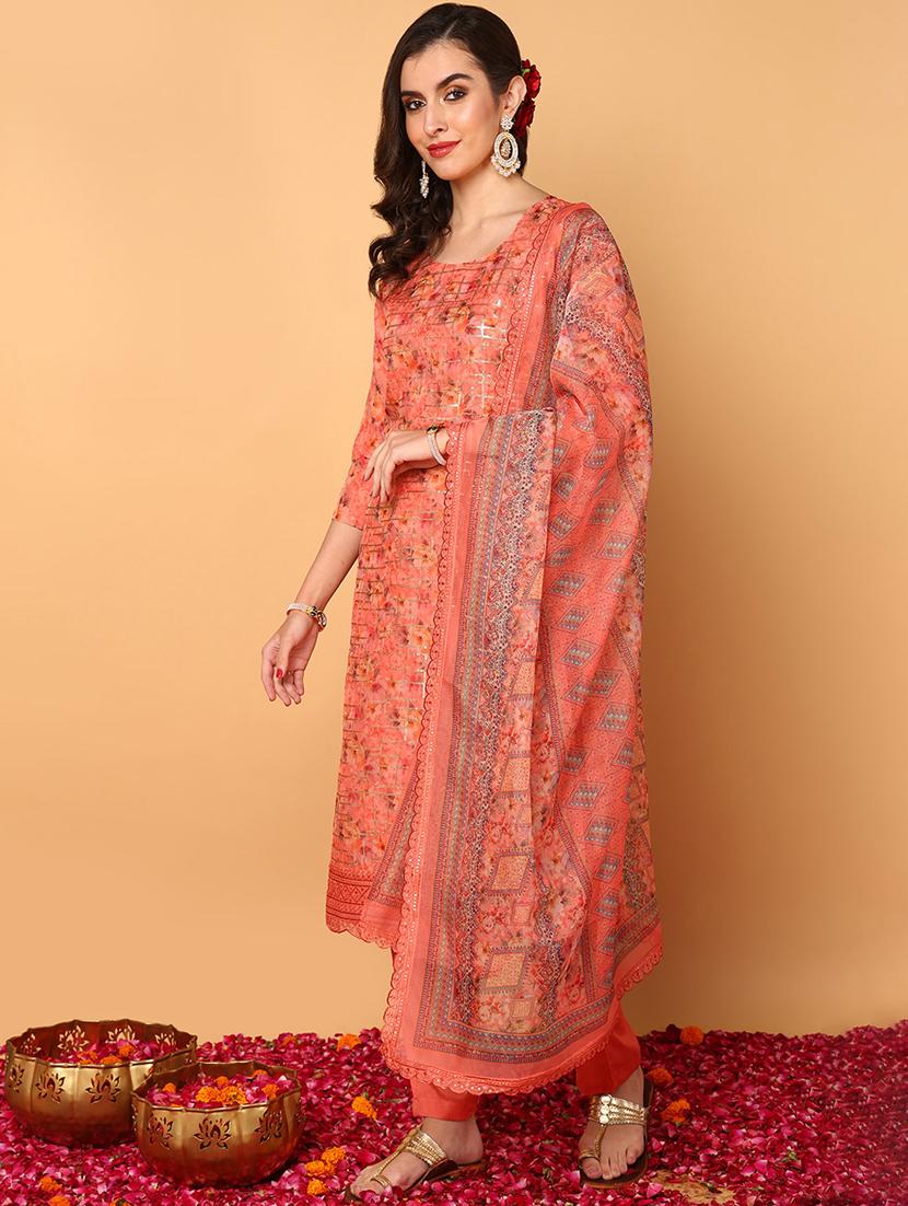 women floral printed kurta pant set with dupatta - 20729391 - Standard Image - 1