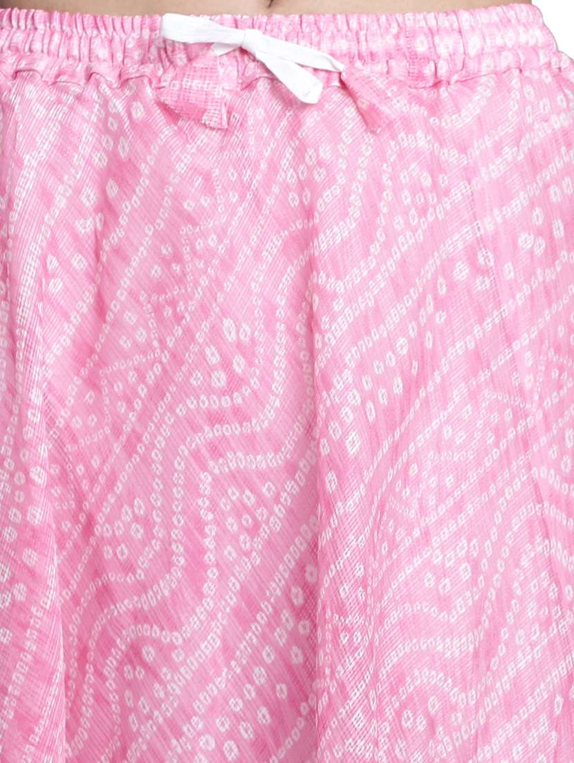 women bnadhani print flared skirt - 20730358 - Standard Image - 4
