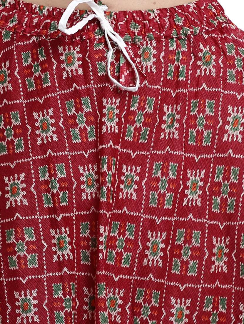 women printed flared maxi skirt - 20730372 -  Standard Image - 4