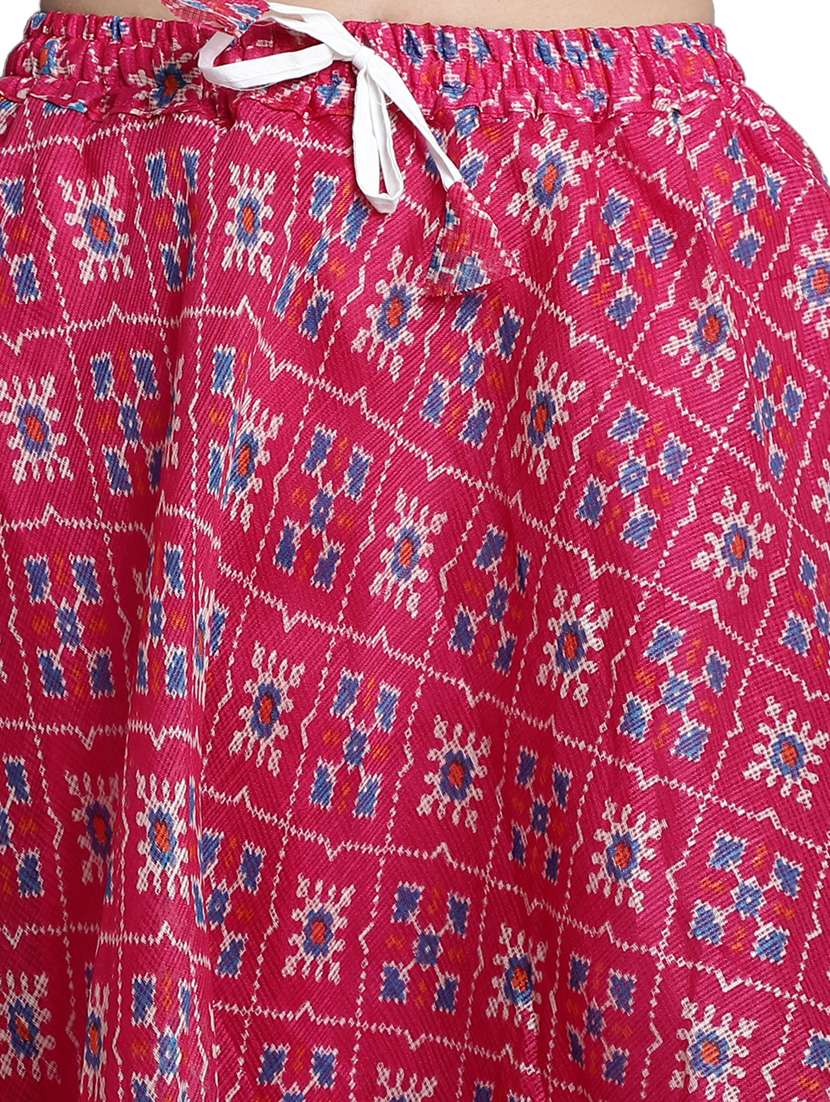 women printed flared maxi skirt - 20730373 -  Standard Image - 4