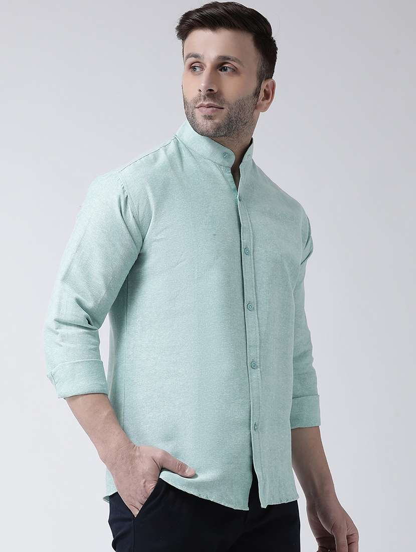 men solid cotton casual shirt - 20730387 - Standard Image - 1