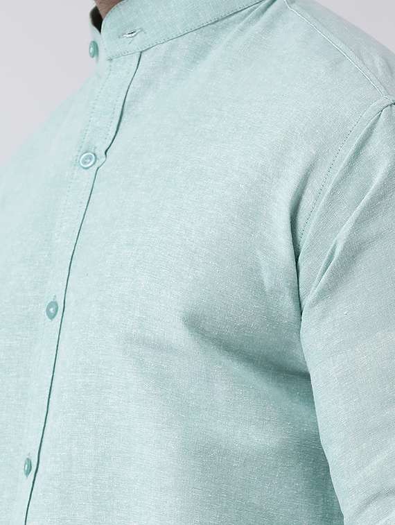 men solid cotton casual shirt - 20730387 - Standard Image - 4
