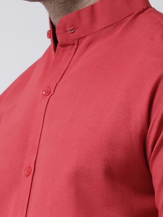 men solid cotton casual shirt - 20730397 - Standard Image - 4