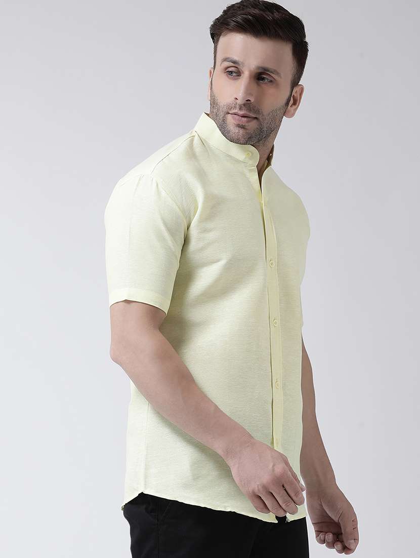 men solid cotton casual shirt - 20730442 - Standard Image - 1