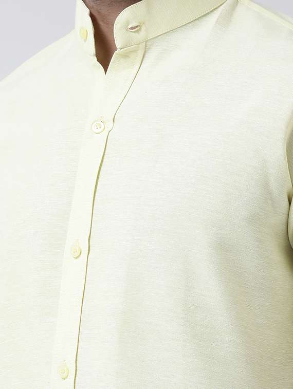 men solid cotton casual shirt - 20730442 - Standard Image - 4