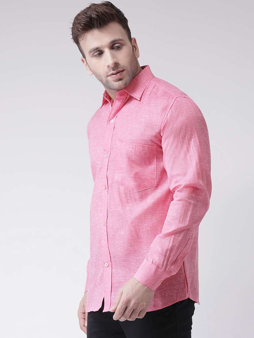 men solid cotton casual shirt - 20733061 - Standard Image - 1