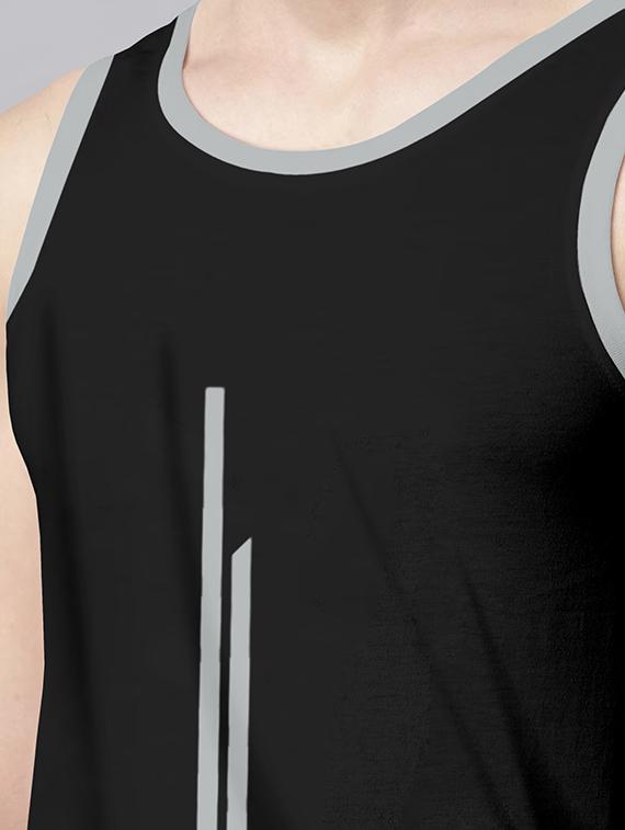 man solid sleeveless vest - 20742479 - Standard Image - 4
