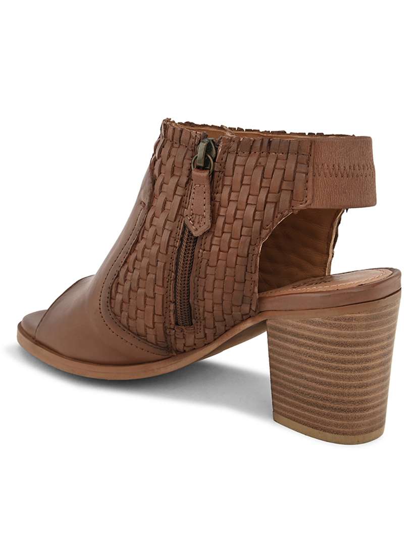 Hosis Brand Tan Back Strap Sandal