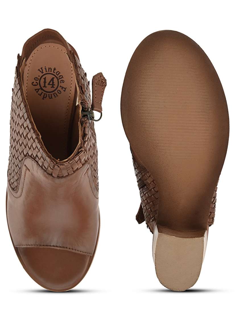 Hosis Brand Tan Back Strap Sandal