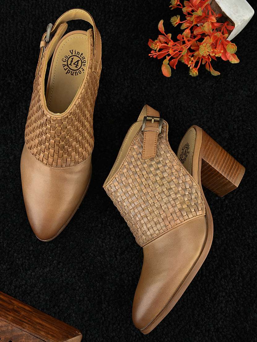 hosis brand brown back strap sandal