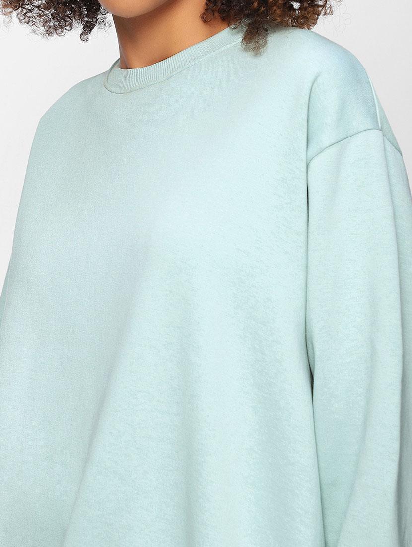 grey cotton blend plain sweatshirt - 20743285 - Standard Image - 4