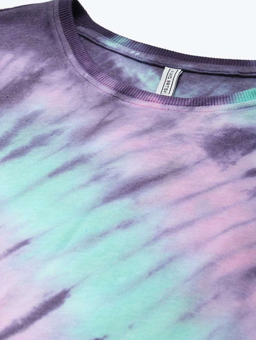 purple all over printed t-shirt - 20745325 - Standard Image - 4