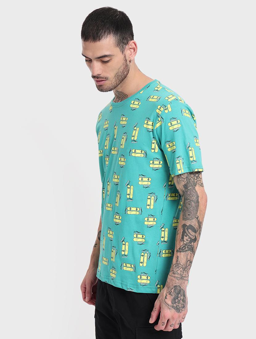 teal cotton t-shirt - 20748636 - Standard Image - 1