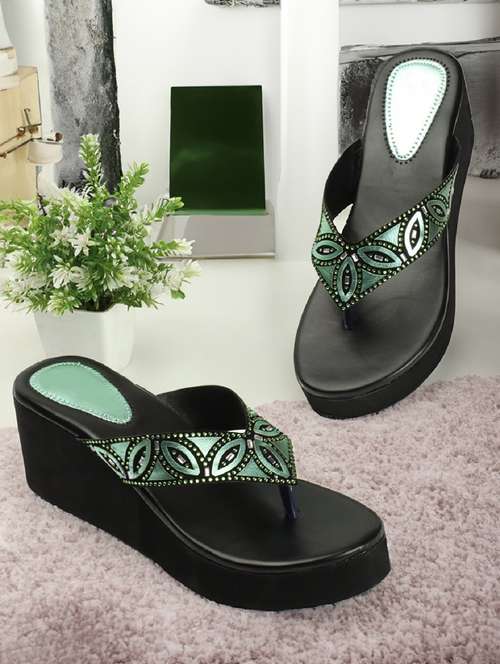 latest stylish pump heel slipper for womens and girls