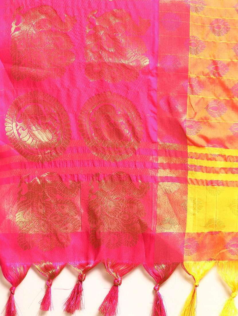 women self design bordered saree with blouse - 20754280 -  Standard Image - 4