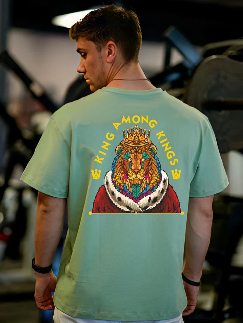 men round neck front & back print t-shirt - 20754362 - Zoom Image - 0
