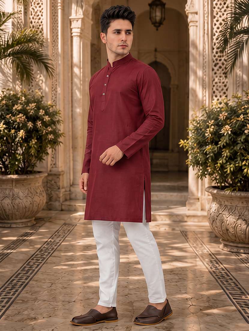 pack of 2 multi coloured solid long kurta - 20754795 -  Standard Image - 1