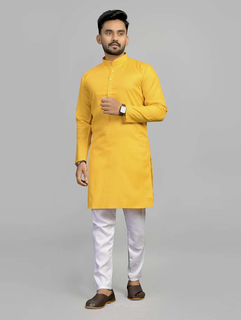 men pack of 2 solid long kurta - 20754803 -  Standard Image - 1
