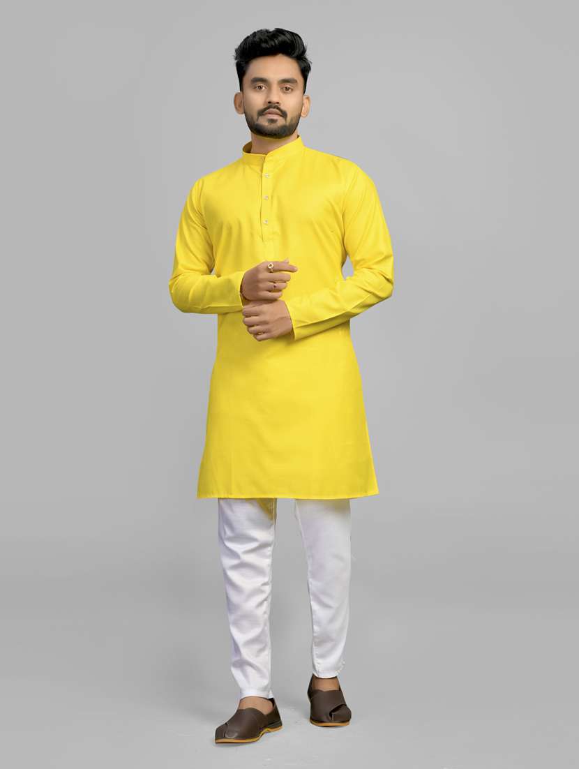 men pack of 2 solid long kurta - 20754812 -  Standard Image - 1