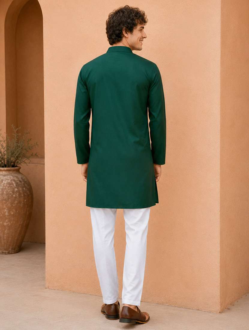 pack of 2 multi coloured solid long kurta - 20754819 -  Standard Image - 4