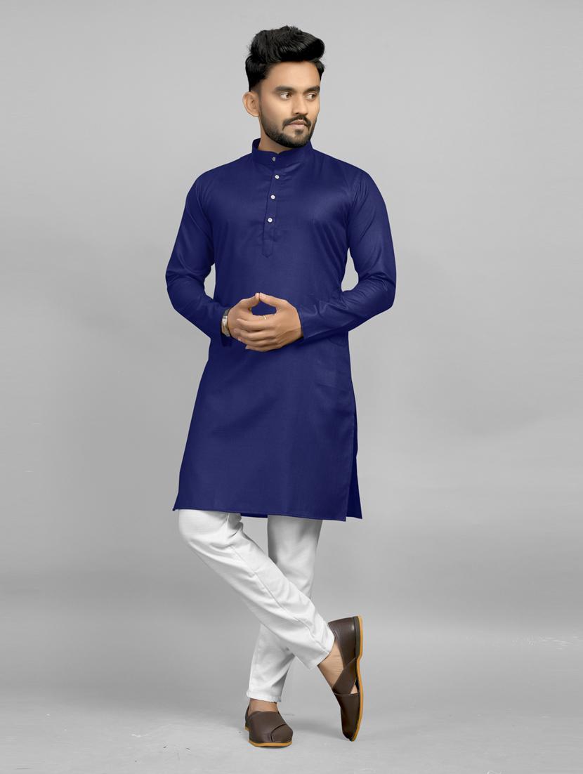 men pack of 2 solid long kurta - 20754828 -  Standard Image - 1