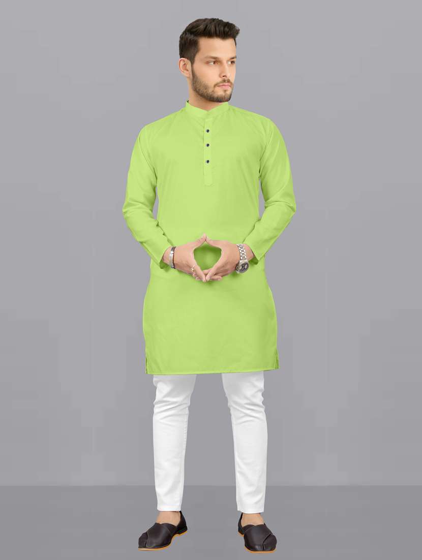 men pack of 2 solid kurta pyjama set - 20754875 -  Standard Image - 1