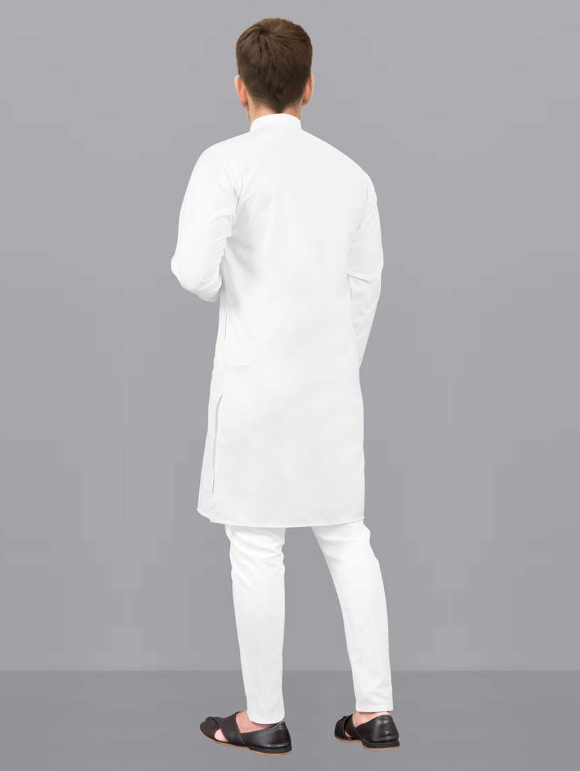 men pack of 2 solid kurta pyjama set - 20754875 -  Standard Image - 4