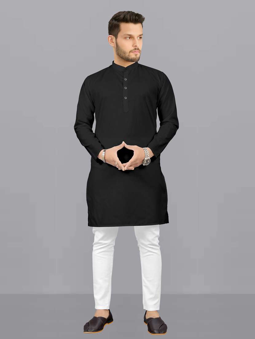 men pack of 2 solid kurta pyjama set - 20754891 -  Standard Image - 1