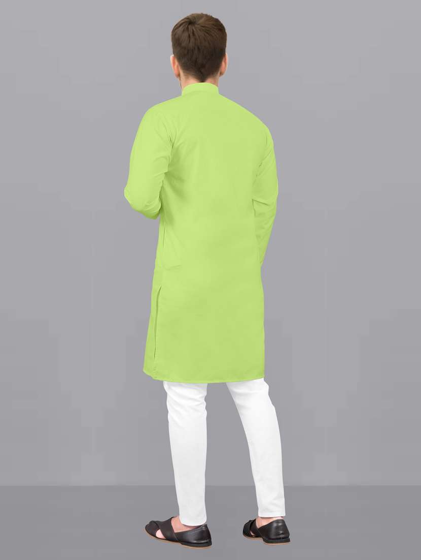 men pack of 2 solid kurta pyjama set - 20754900 -  Standard Image - 4