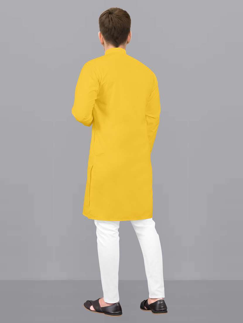 men pack of 2 solid kurta pyjama set - 20754911 -  Standard Image - 4