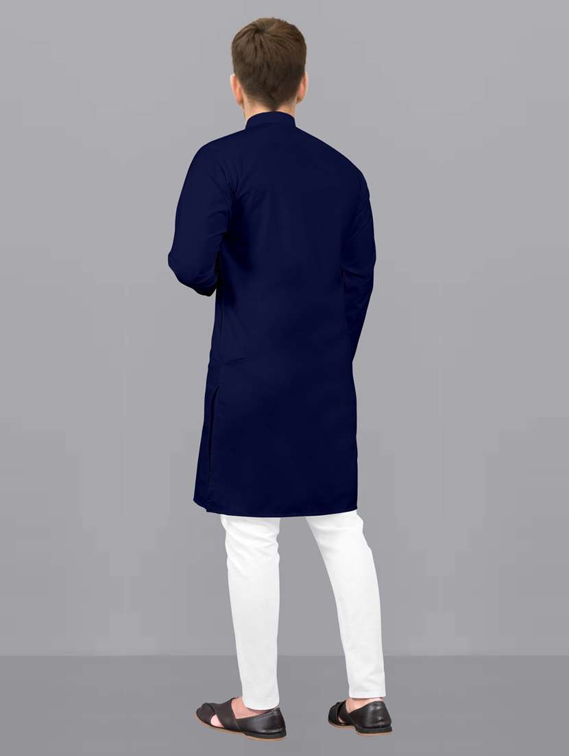 men pack of 2 solid kurta pyjama set - 20754914 -  Standard Image - 4