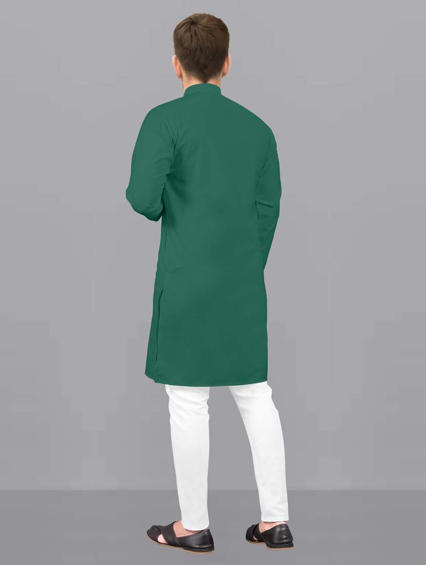 men pack of 2 solid kurta pyjama set - 20754928 -  Standard Image - 4