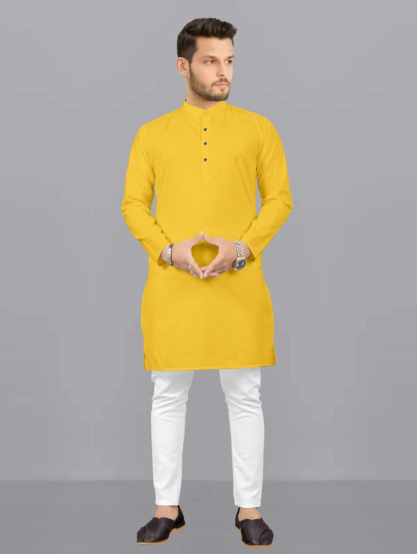 men pack of 2 solid kurta pyjama set - 20754967 -  Standard Image - 1
