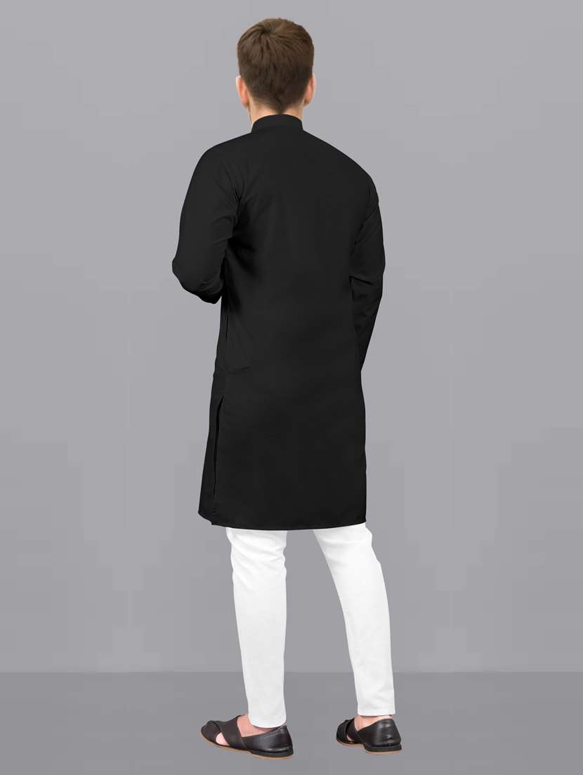 men pack of 2 solid kurta pyjama set - 20754978 -  Standard Image - 4