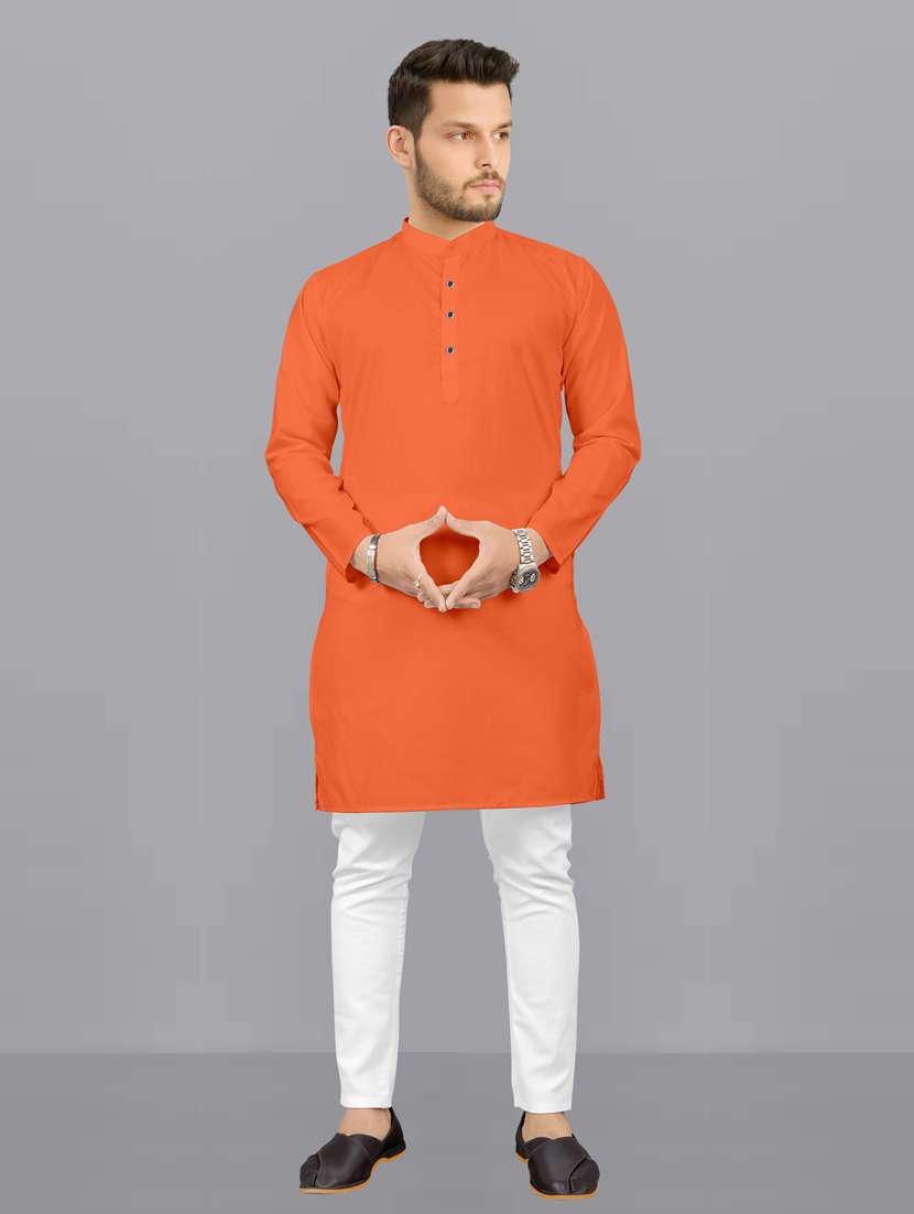 men pack of 2 solid kurta pyjama set - 20755009 -  Standard Image - 1