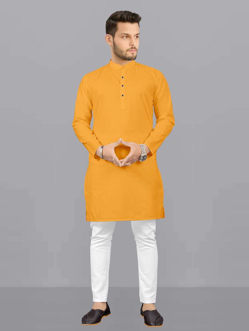 men pack of 2 solid kurta pyjama set - 20755020 -  Standard Image - 1