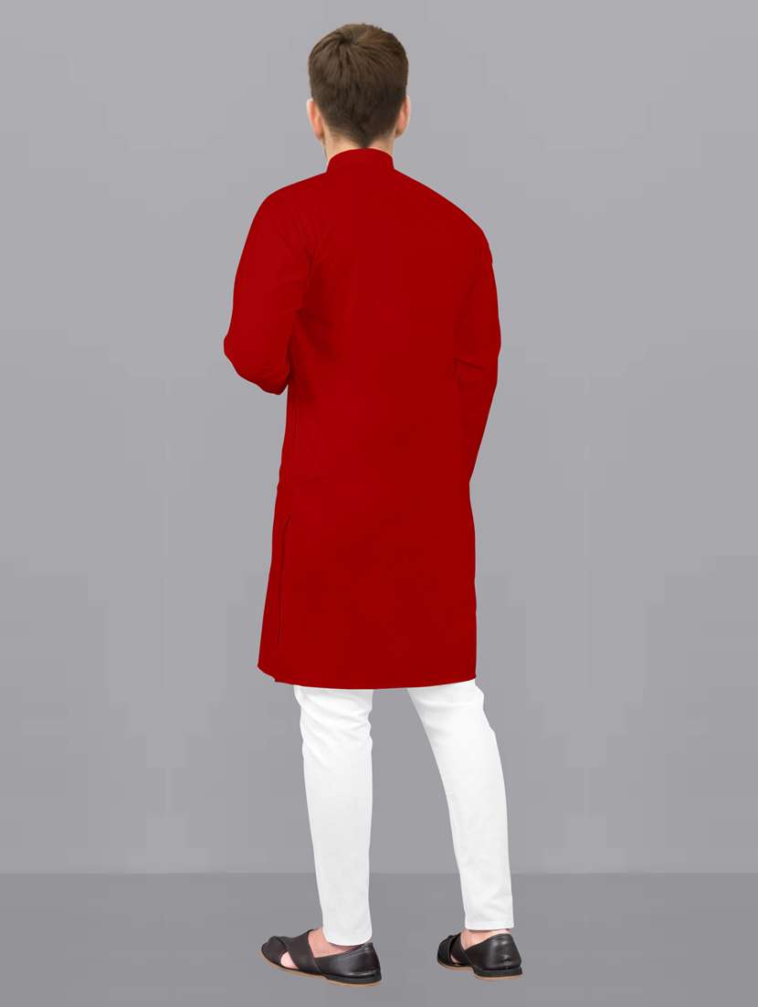 men pack of 2 solid kurta pyjama set - 20755031 -  Standard Image - 4