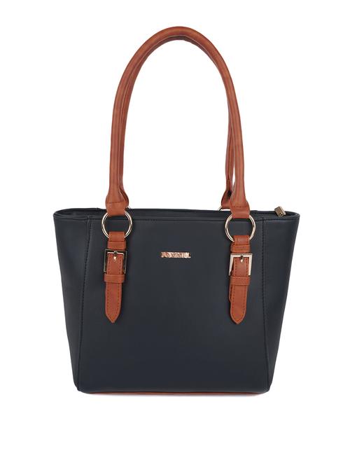 black leatherette (pu) handbag - 20755065 - Standard Image - 0