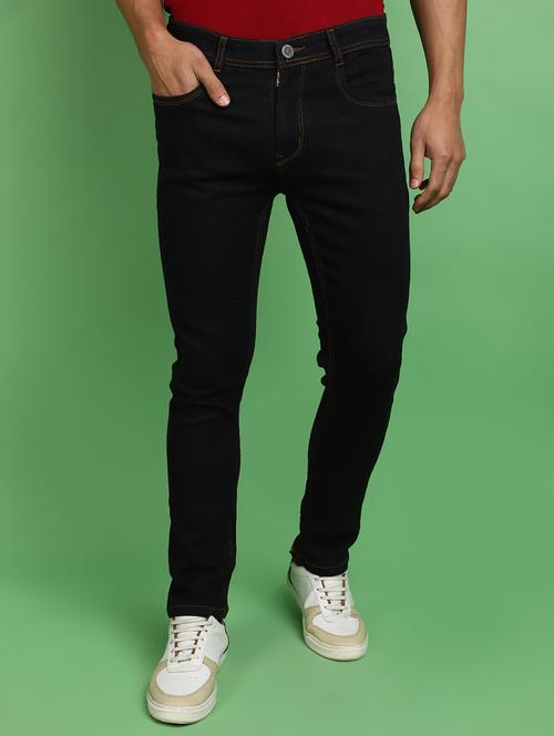 men mid rise plain denim jeans - 20755462 - Standard Image - 0