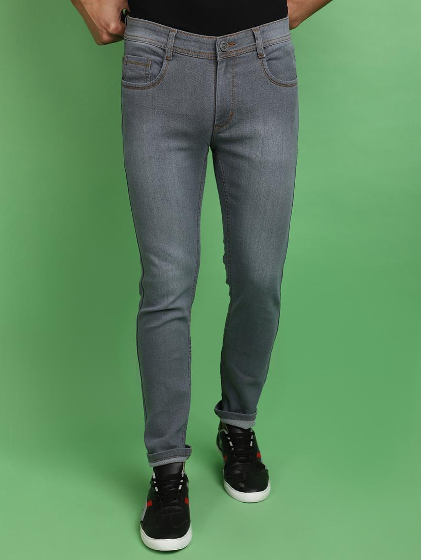 men mid rise plain denim jeans - 20755463 - Zoom Image - 0