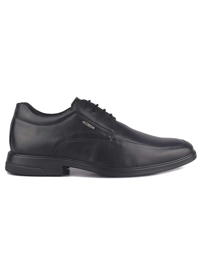 black leather laceup derbies - 20756005 -  Standard Image - 1
