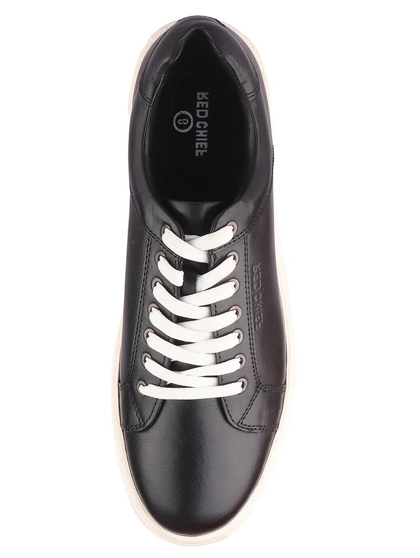 black leather lace up sneakers - 20756030 - Standard Image - 4