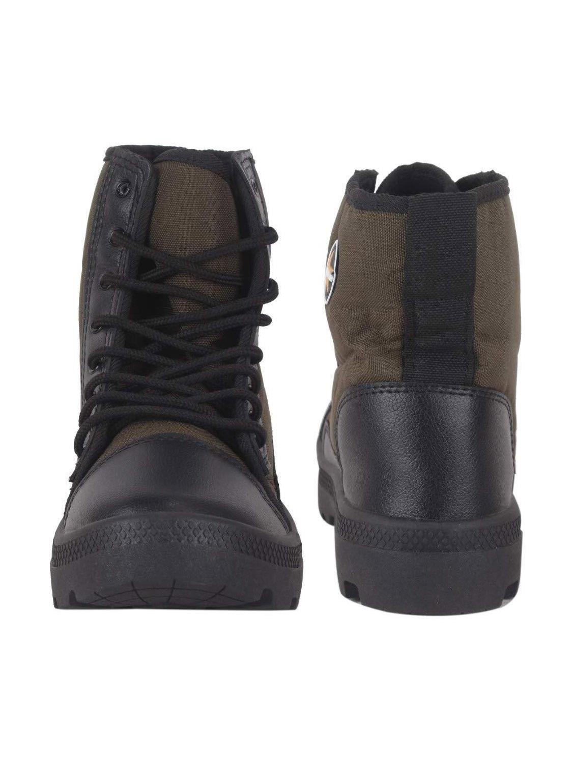 men solid brown hiking boots - 20757433 - Standard Image - 4