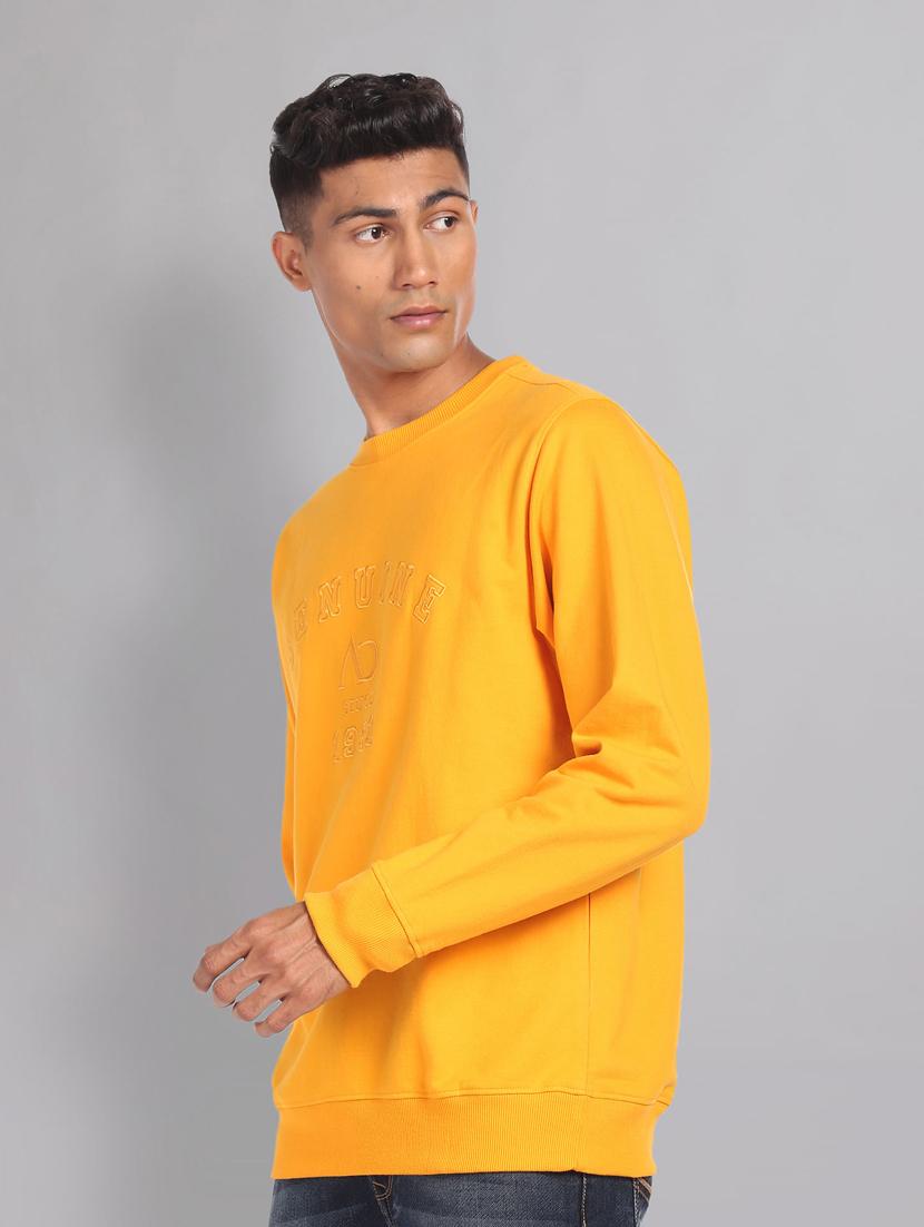 yellow chest embroidered detailed sweatshirt - 20757475 - Standard Image - 1